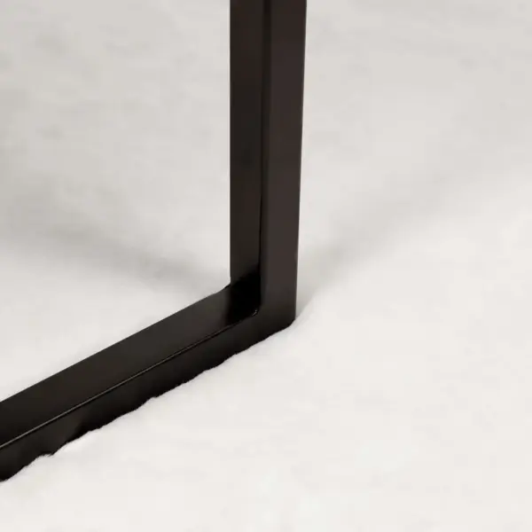 Libisemiskindel ümmargune kunstkarva vaip Olite, valge, Ø 160 cm – 6