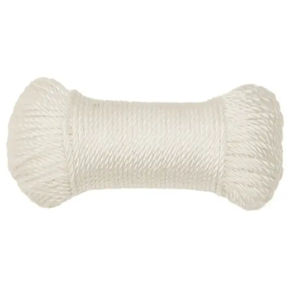 Punutud polüpropüleenist töököis, valge, 8 mm, 500 m – 3