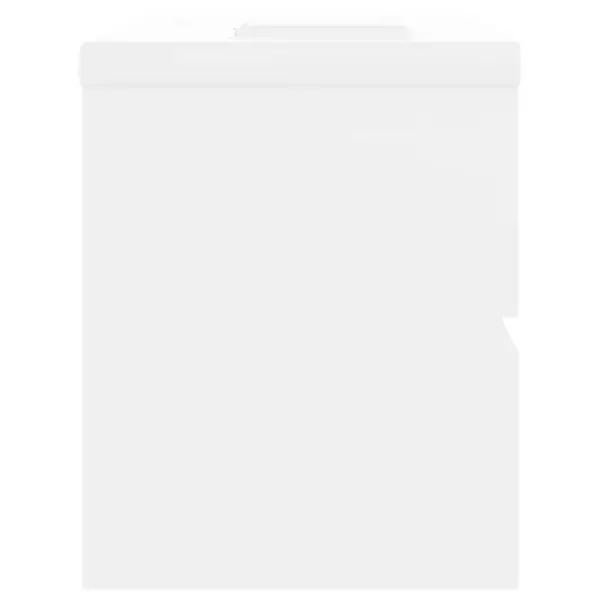 Valamukapp sisseehitatud keraamilise valamuga, valge, puitlaastplaat, 100 cm – 8