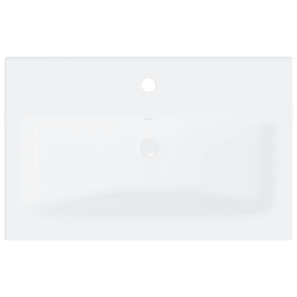 Vannitoamööbli komplekt peegli, valamukapi ja kõrge kapiga, valge, 60 cm – 8