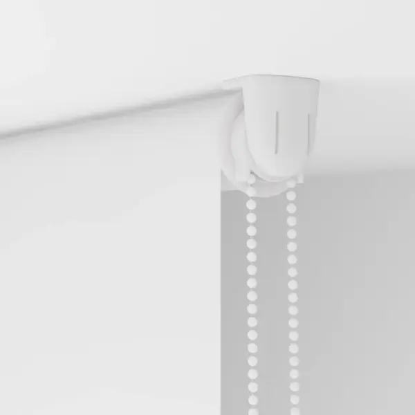 Valge veekindel duširuloo kettimehhanismiga, 140 x 240 cm, PEVA, alumiiniumsiin – 10