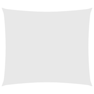 Ristkülikukujuline veekindel päikesepuri, valge oxford-kangas, 2,5 x 3 m