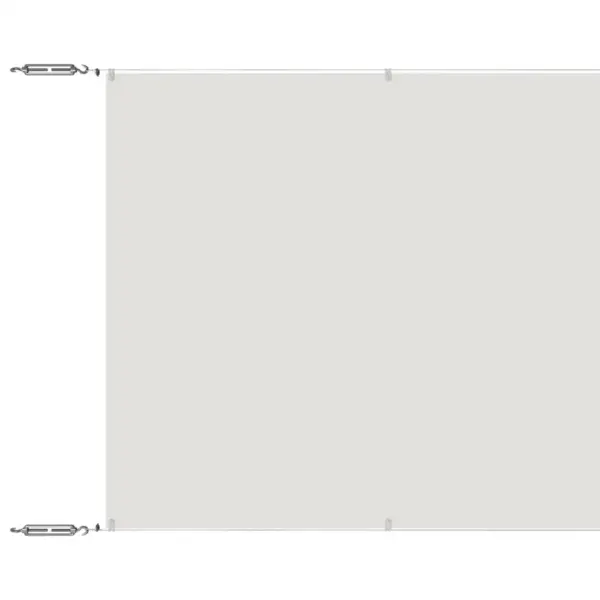 Valge veekindel rõdusirm privaatsuseks, oxford-kangas, 100 x 1200 cm – 2