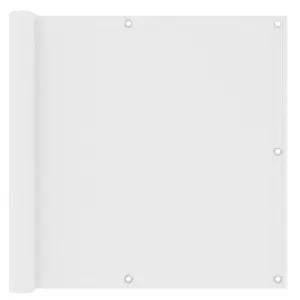 Veekindel rõdusirm UV-kaitsega, valge, 90 x 500 cm, oxford-kangas