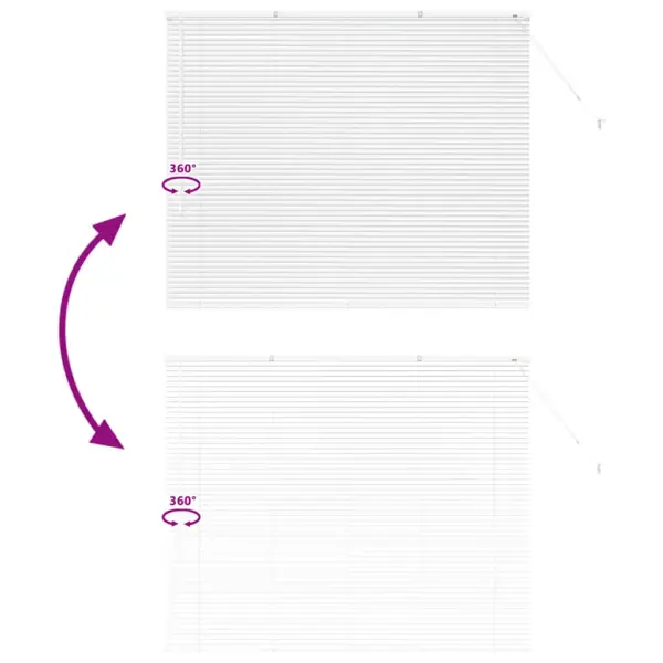 Valge alumiiniumist Veneetsia ruloo 130 x 160 cm – 11