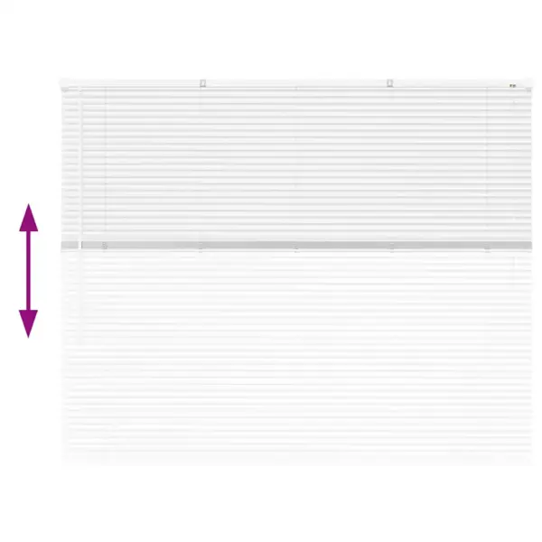 Valge alumiiniumist Veneetsia ruloo 130 x 160 cm – 12