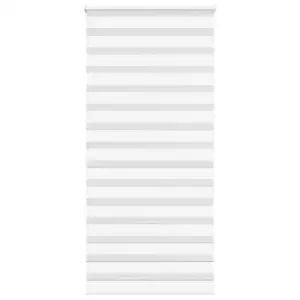 Valge zebra ruloo kettmehhanismiga, 105 x 200 cm, 100% polüester