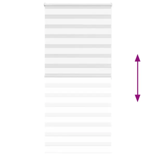 Valge zebra ruloo kettmehhanismiga, 105 x 200 cm, 100% polüester – 5