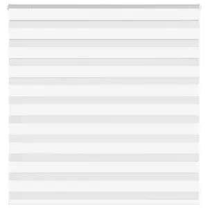 Zebra ruloo läbipaistvate ja läbipaistmatute ribadega, valge, 145 x 100 cm