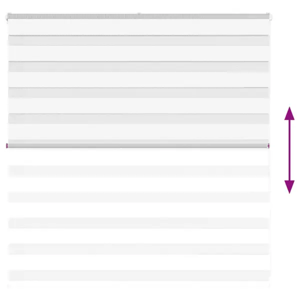 Zebra ruloo läbipaistvate ja läbipaistmatute ribadega, valge, 145 x 100 cm – 5