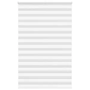 Valge zebra ruloo kettmehhanismiga, 145 x 200 cm, kanga laius 140,9 cm, 100% polüester