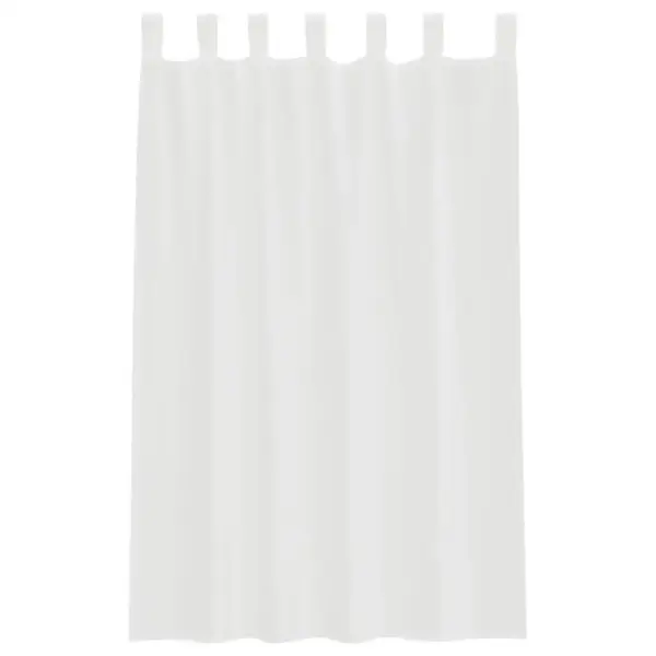 Aasadega valged voile-kardinad, 2 tk, 140 x 175 cm, 100% polüester – 4