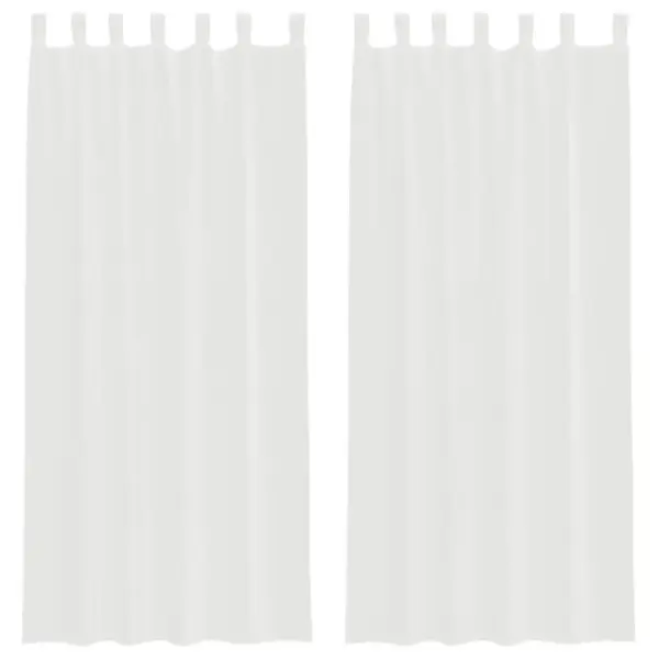 Aasadega voile kardinad, 2 tk, valge, 140 x 225 cm – 2