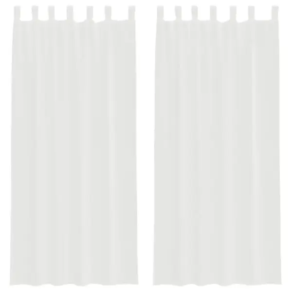 Aasadega voile kardinad, 2 tk, valge, 140 x 245 cm – 2