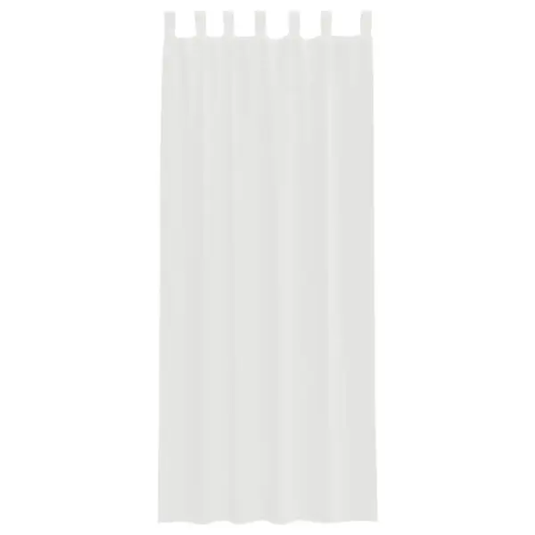 Aasadega poolläbipaistvad voile-kardinad, 2 tk, valge, 140 x 260 cm – 4