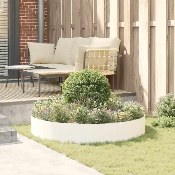 Aia istutusringid, 5 tk, valge külmvaltsitud teras, 120 x 120 x 20 cm – 4