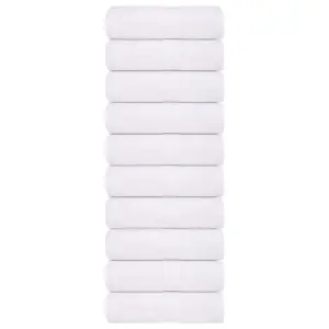 Valged külalisterätikud FROGN, 10 tk, 30 x 50 cm, 100% puuvill, 360 g/m²