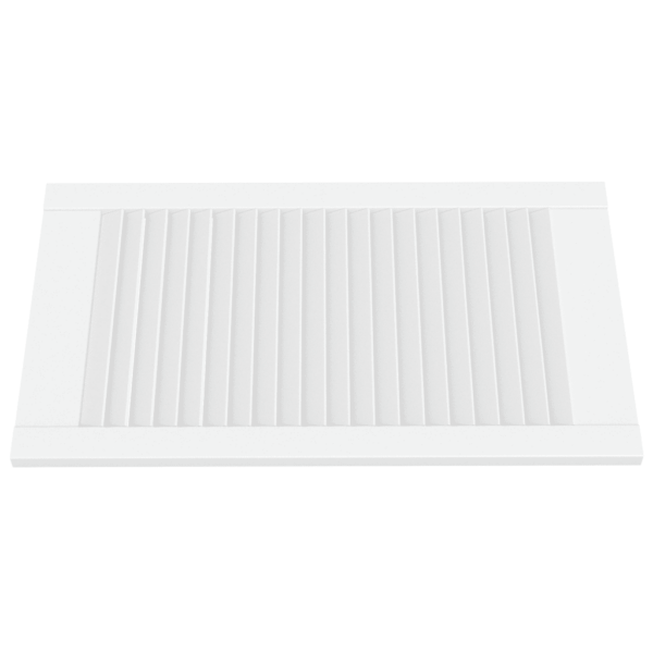 Kapiuksed lamellkujundusega, 2 tk, valge männipuit, 69 x 39,4 cm – 3