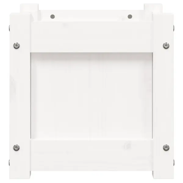 Valged männipuidust aia taimekastid, 2 tk, 31 x 31 x 31 cm – 6