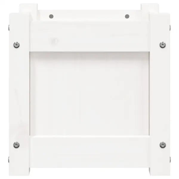 Valged männipuidust aia taimekastid, 2 tk, 31 x 31 x 31 cm – 7