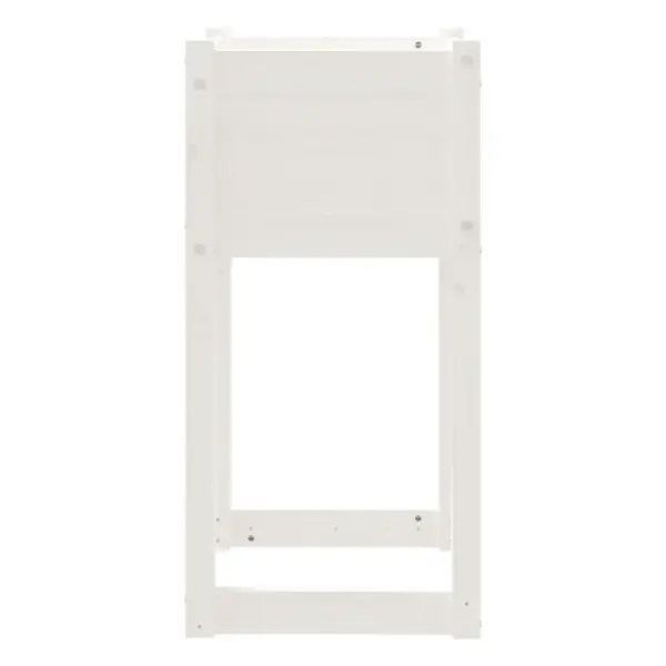 Valged toekad männipuidust taimekastid, 2 tk, 40 x 40 x 81 cm – 6