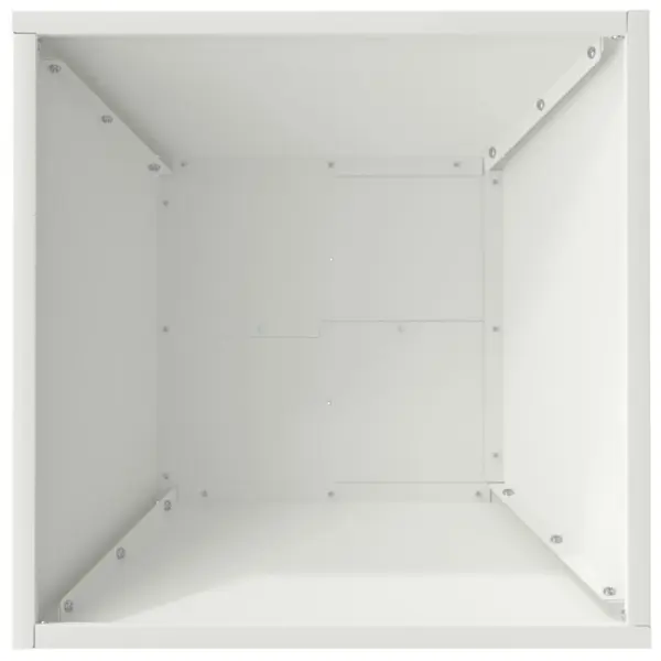 Valged trapetsikujulised metallist aia istutusnõud, 5 tk, 40 x 40 x 15 cm – 9