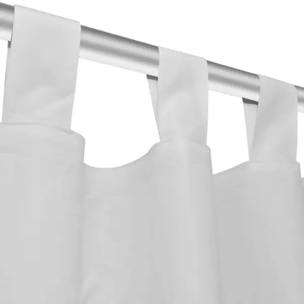 Mikrosatiinist kardinad aasadest ülaosaga, 2 tk, valge, 140 x 175 cm – 4