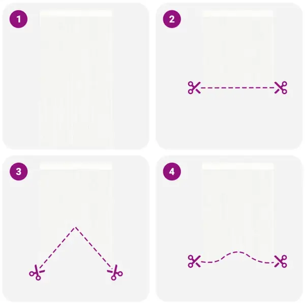 Valged polüester nöörkardinad uksele ja aknale, 2 tk, 100 x 250 cm – 6