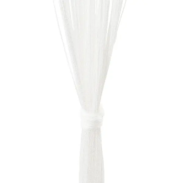 Valged polüester nöörkardinad uksele ja aknale, 2 tk, 100 x 250 cm – 7