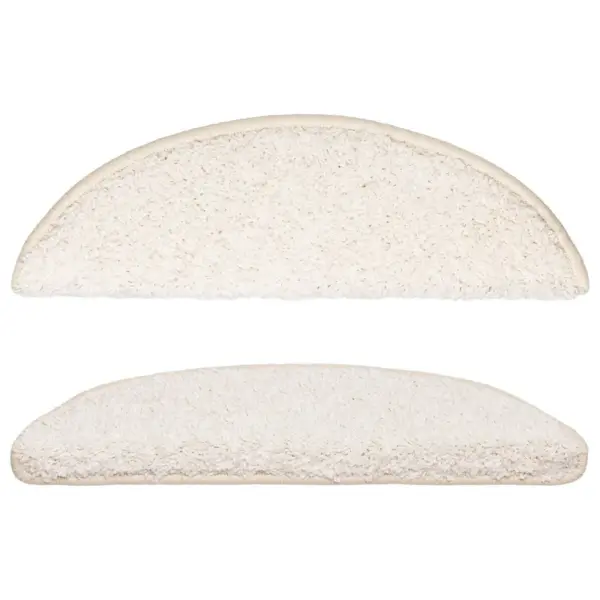 Valged poolringikujulised trepimatid, 10 tk, kahepoolse teibiga, 56 x 17 x 3 cm – 4