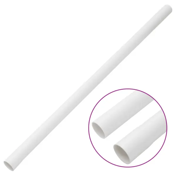 Valged PVC kaablikanalid, kruvitav, Ø30 mm, 10 x 1 m komplekt – 3