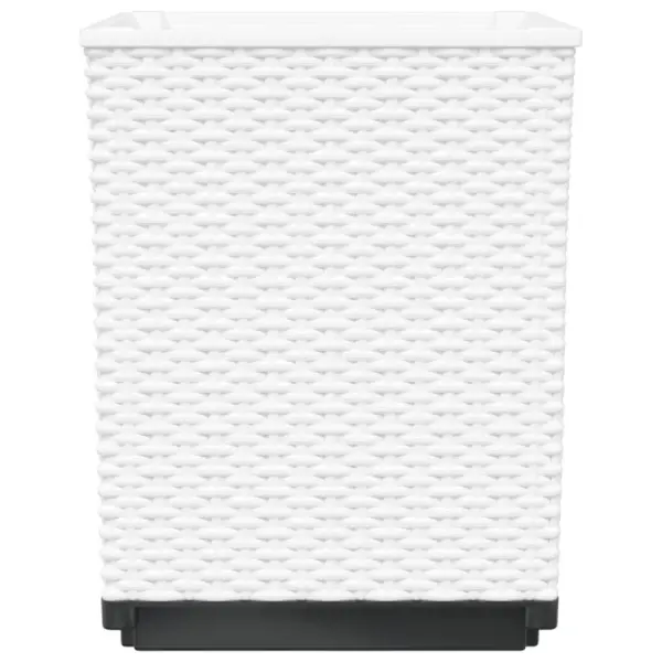 Valged taimekastid 4 tk, polüpropüleen, 30 x 30 x 37 cm – 5