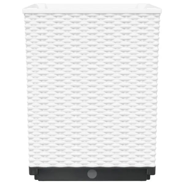 Valged taimekastid 4 tk, polüpropüleen, 30 x 30 x 37 cm – 6