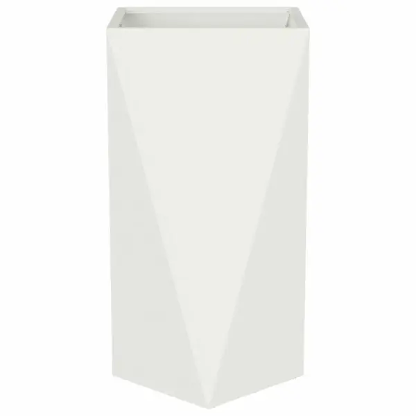 Terasest taimekastid välitingimustesse, 2 tk, valge, 40 x 40 x 75 cm – 6