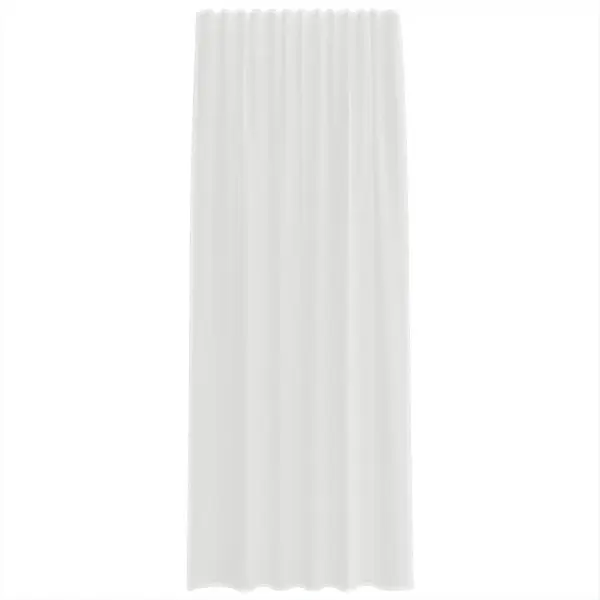 Poolläbipaistvad vardataskuga voalekardinad, 2 tk, valge, 140 x 245 cm – 4