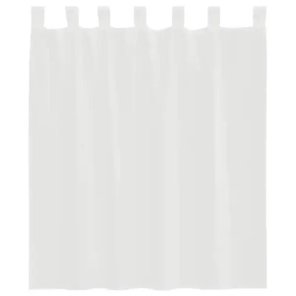 Poolläbipaistvad vardataskuga voile-kardinad, 2 tk, valge, 140 x 140 cm – 4