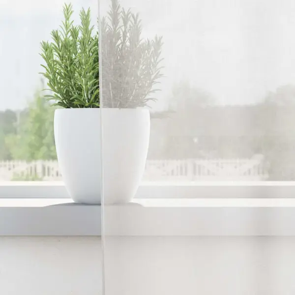 Poolläbipaistvad vardataskuga voile-kardinad, 2 tk, valge, 140 x 260 cm – 3