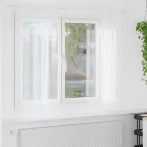 Valged voile kardinad, 2 tk, polüester, 175 x 140 cm