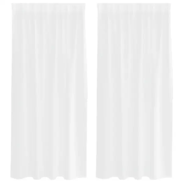 Valged voile kardinad, 2 tk, polüester, 175 x 140 cm – 2