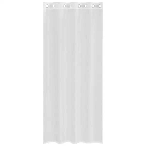 Voile kardinad rõngastihenditega, 2 tk, valge, 140 x 225 cm – 4