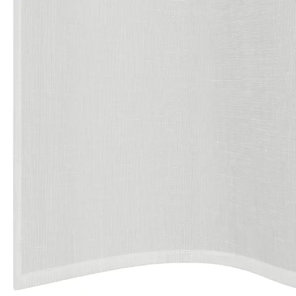 Voile kardinad rõngastihenditega, 2 tk, valge, 140 x 225 cm – 6