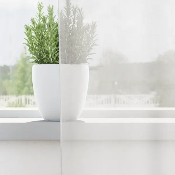 Poolläbipaistvad voile-kardinad rõngastihenditega, 2 tk, valge, 140 x 260 cm – 3