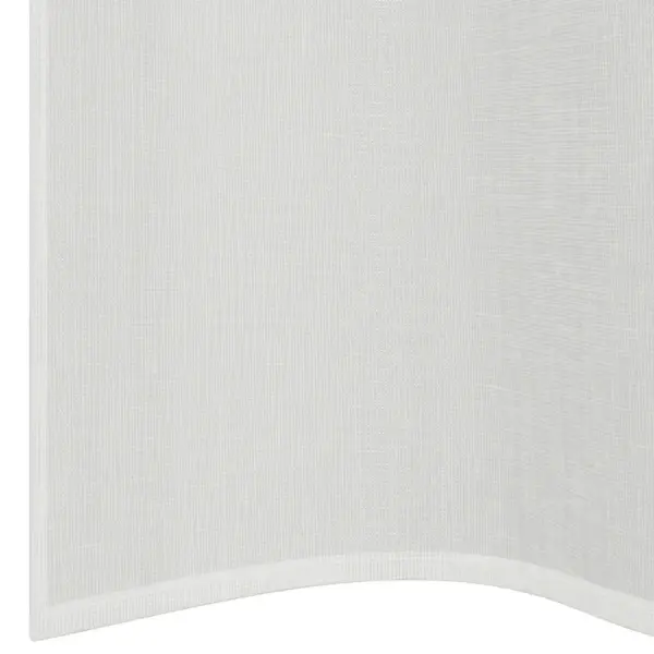 Poolläbipaistvad voile-kardinad rõngastihenditega, 2 tk, valge, 140 x 260 cm – 6