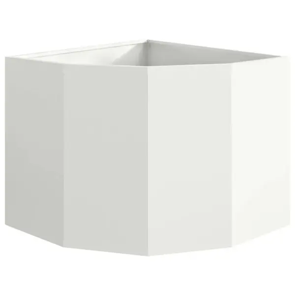 Nurga aiakast, valge teras, 60 x 60 x 50 cm – 5