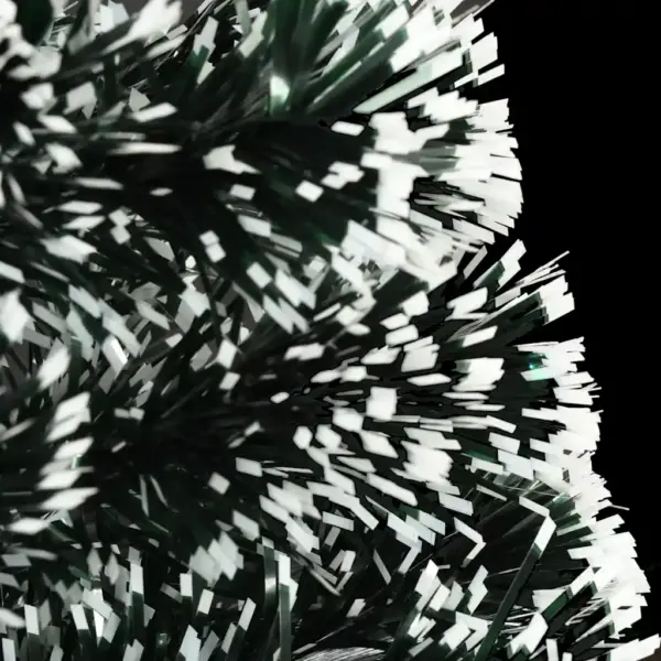 Valgustatud kunstjõulukuusk LED-ide ja kiudoptikaga, roheline-valge, 240 cm – 7