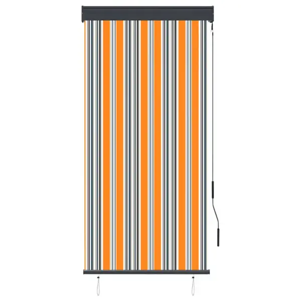 Käsivändaga väliruloo UV-kaitsega, 80 x 250 cm, oranž triibuline – 2