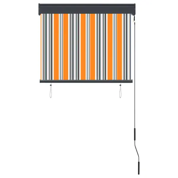 Käsivändaga väliruloo UV-kaitsega, 80 x 250 cm, oranž triibuline – 4
