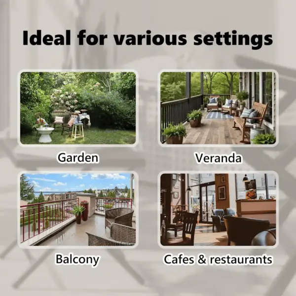 Käsivändaga väliruloo rõdule ja terrassile, kreemjasvalge, 150 x 270 cm – 11