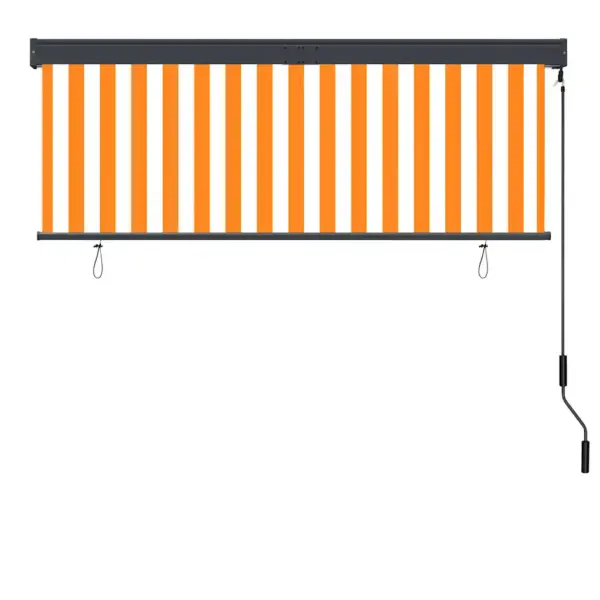 Käsivändaga väliruloo UV-kaitsega, 160 x 250 cm, valge-oranž – 4