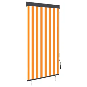 Väliruloo käsivändaga, UV-kaitsega, 80 x 250 cm, valge-oranž